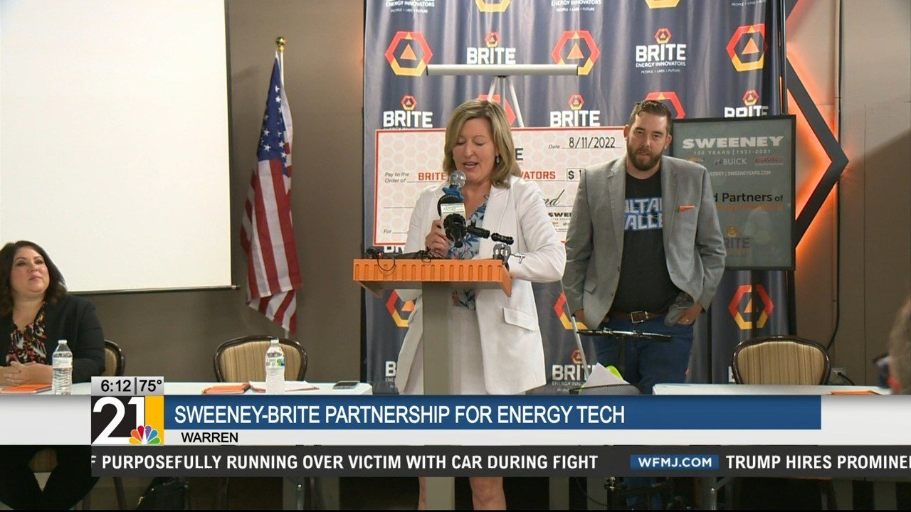 Alexa Sweeney on the news discussing partnership with BRITE Energy Innovators