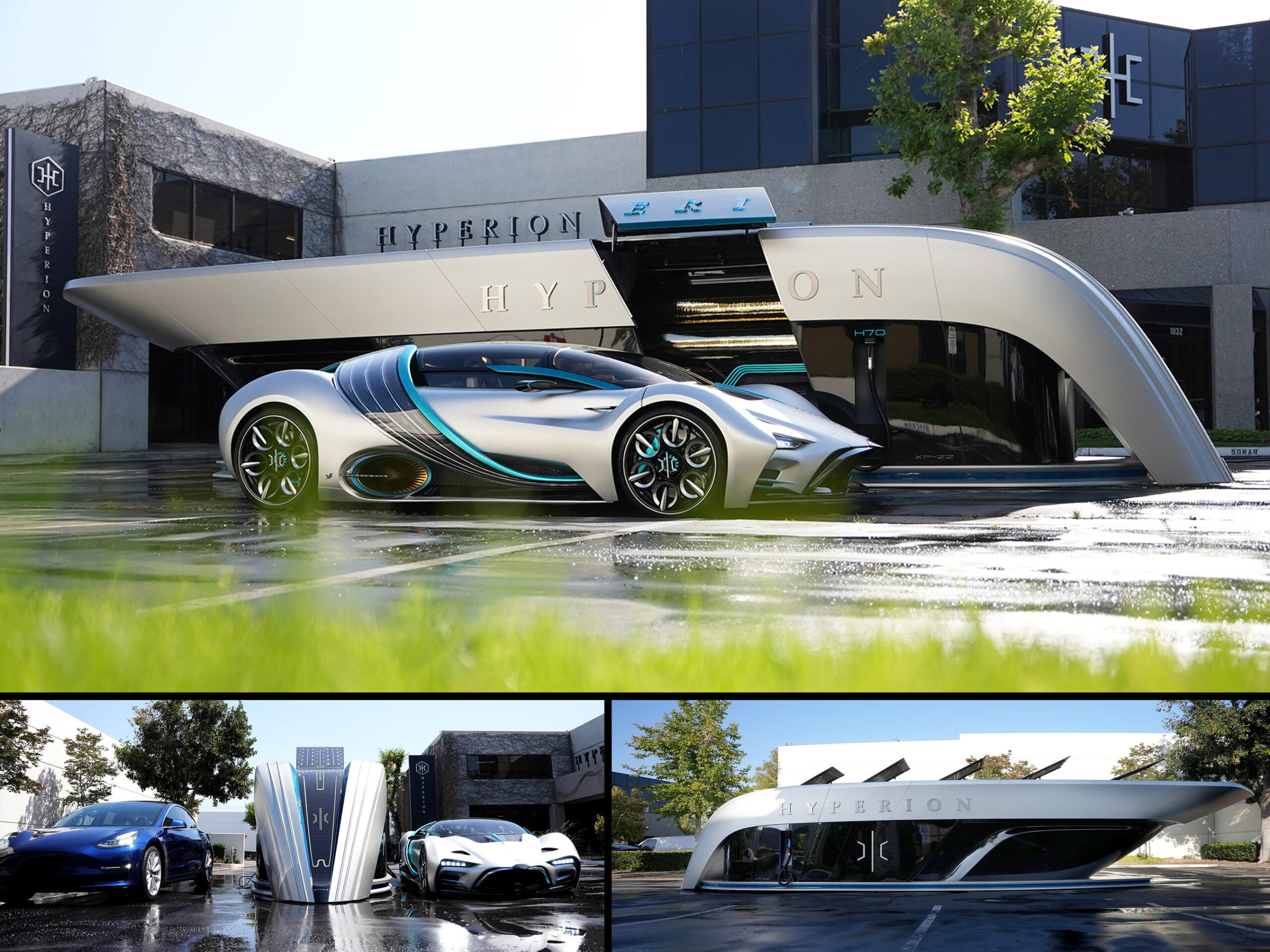 Hyperion car at Hyperion headquarters