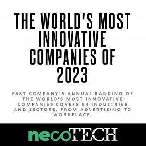 necoTECH wins an award for being one of the world's most innovative companies in 2023