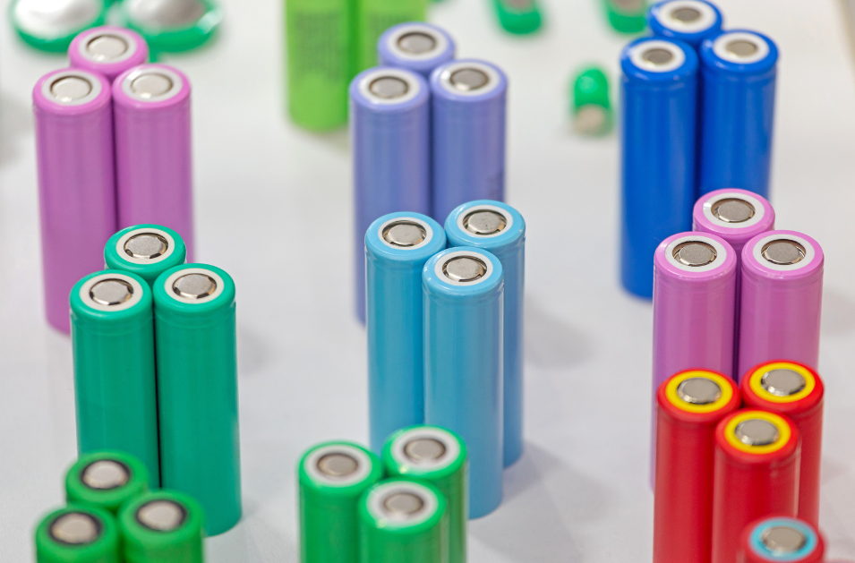 Mulitcolored batteries