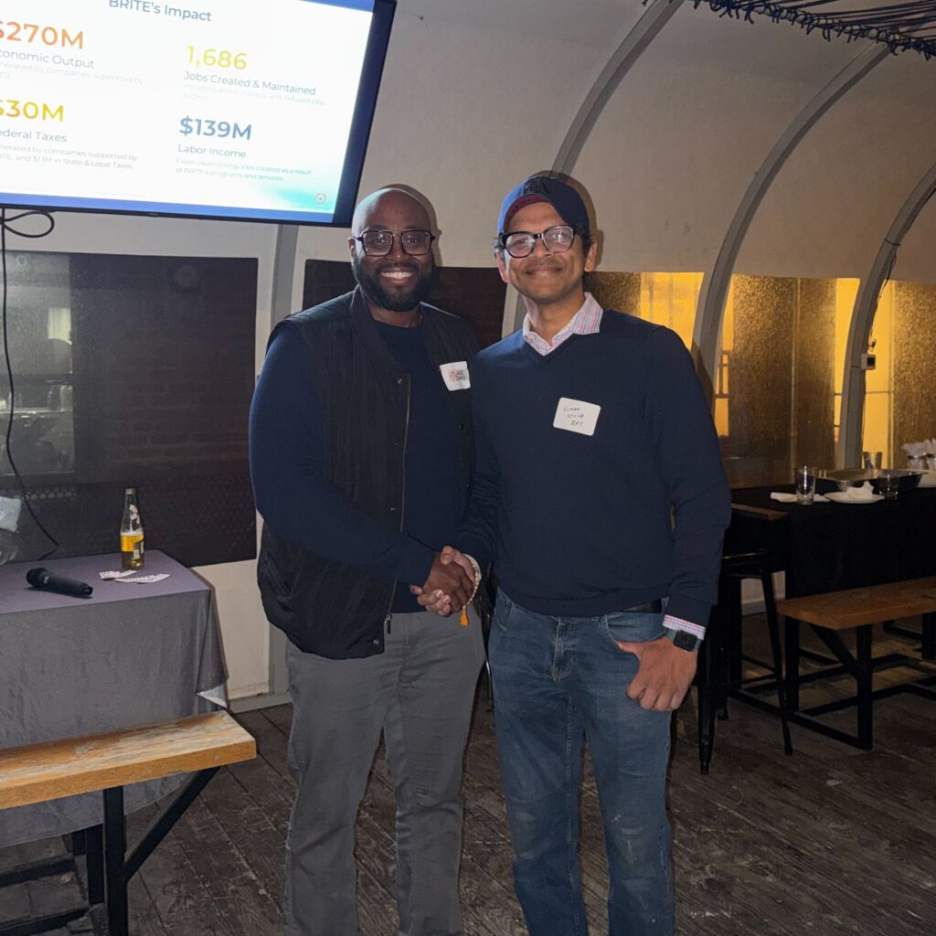 BRITE CEO Jade Davis and Cabomba CEO at BRITEnite event